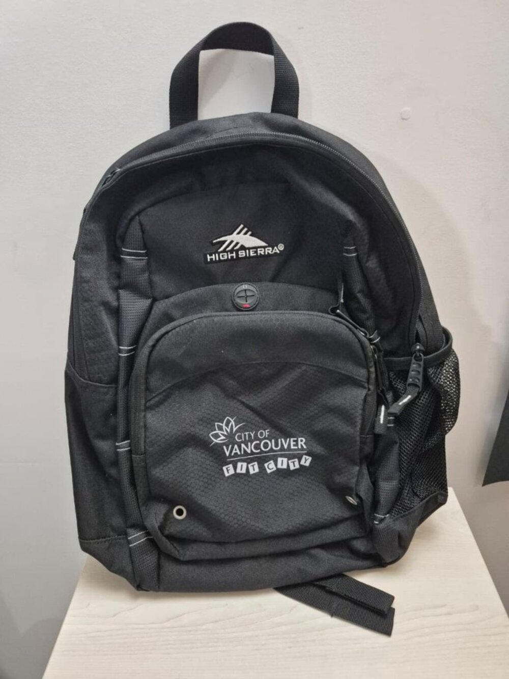 High Sierra City of Vancouver Fit City Black Backpack School Travel Bag 17"